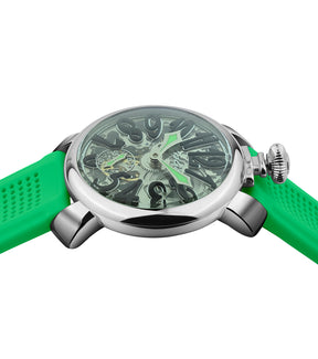 GaGà Milano 48mm Swiss Made watch Green Skeleton Dial Manual Winding Mechanical Unisex watch - 5310CG03K0SYGR0