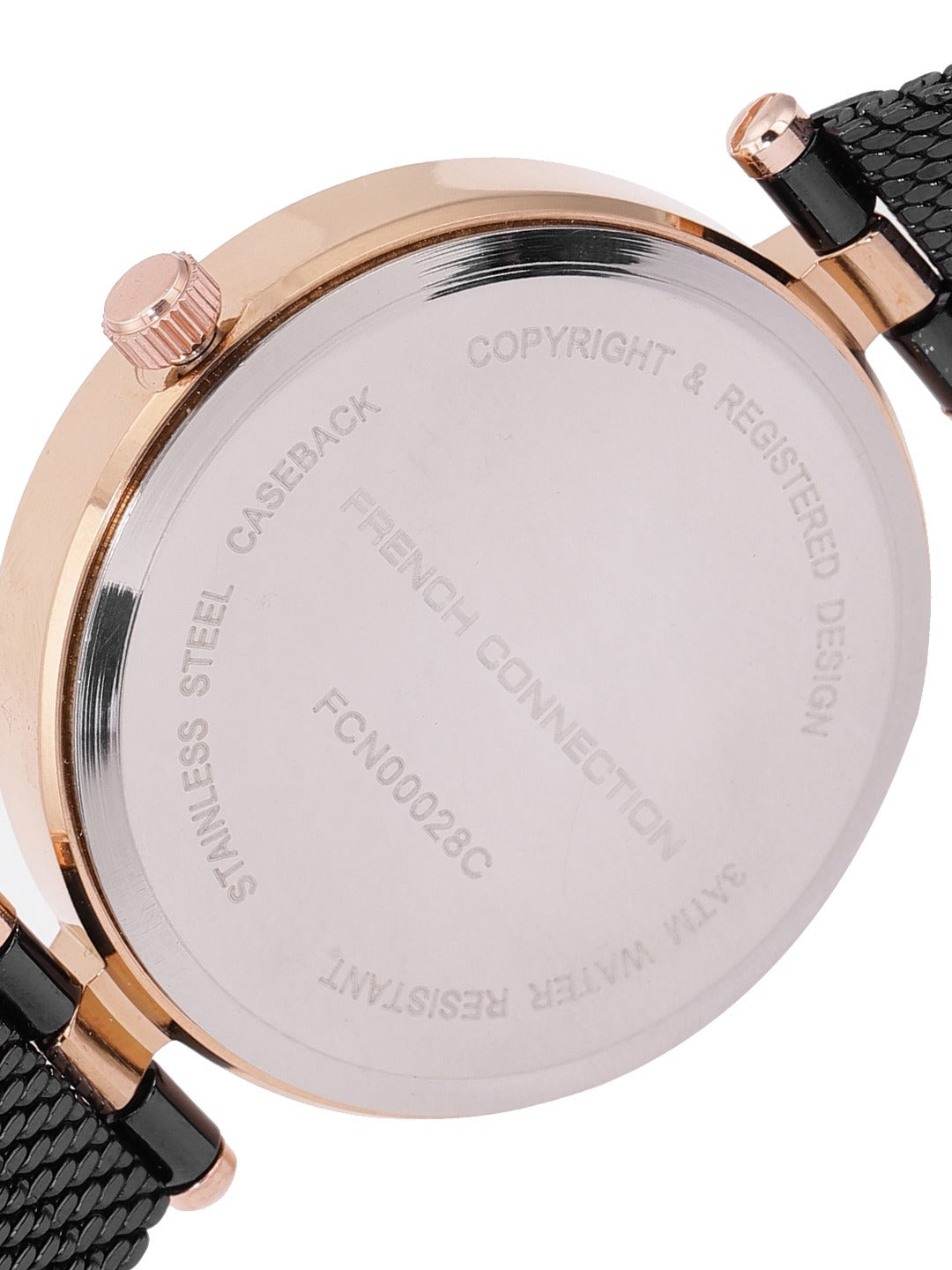 French Connection FCN00030B Cherie Black Dial Women's Analog Watch