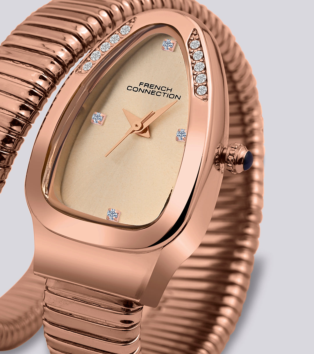 The Mystic Curve 2.0 Women’s Wrap Around Strap Analogue Watch | Rose Oval Dial Trendy Watch - FCN0132BRM