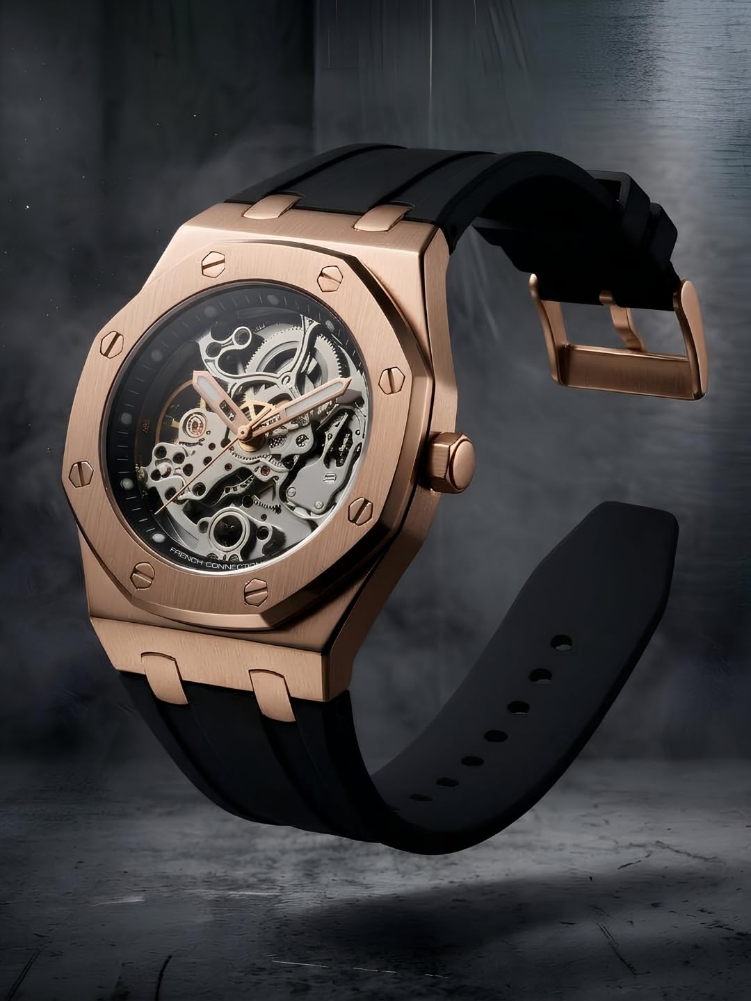 French Connection Automatic Silver Dial Men's Watch-FCK2B-RG