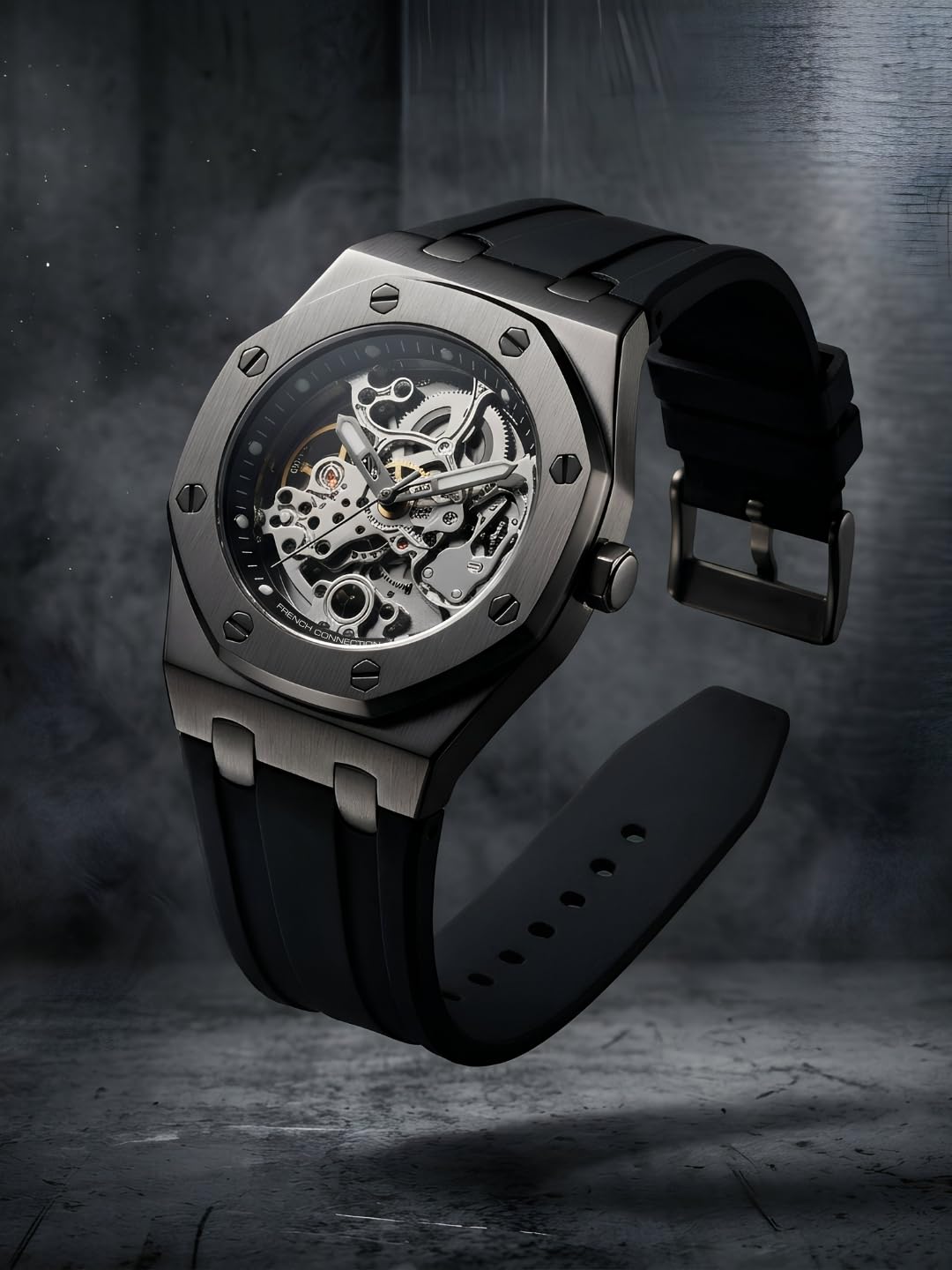 French Connection Automatic Silver Dial Men's Watch-FCK2B