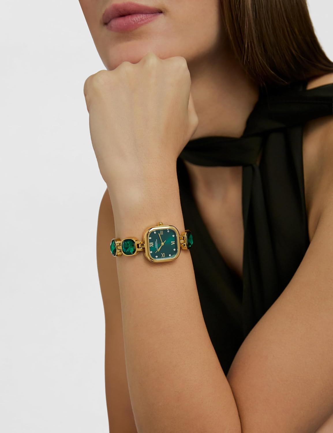 French Connection Auroraé Green Dial with Gold Strap Womens Analog Watch | FCN0178NGM