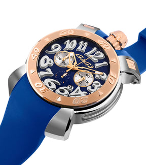 GaGà Milano Chronograph Watch White Dial Rose Gold Index - 8015CR01SRSYBL0 watch for Unisex