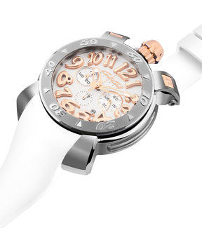 GaGà Milano Chronograph Watch White Dial Rose Gold Index watch for Unisex Analog Watch - For Men & Women 8016CR01S0SYWH0