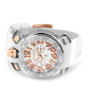 GaGà Milano Chronograph Watch White Dial Rose Gold Index watch for Unisex Analog Watch - For Men & Women 8016CR01S0SYWH0