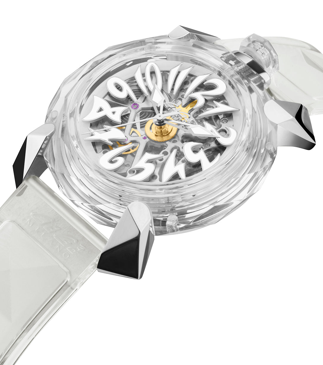 GaGà Milano Automatic Watch Crystal 46mm Skeleton -8060CY01SGSR000 watch for Unisex