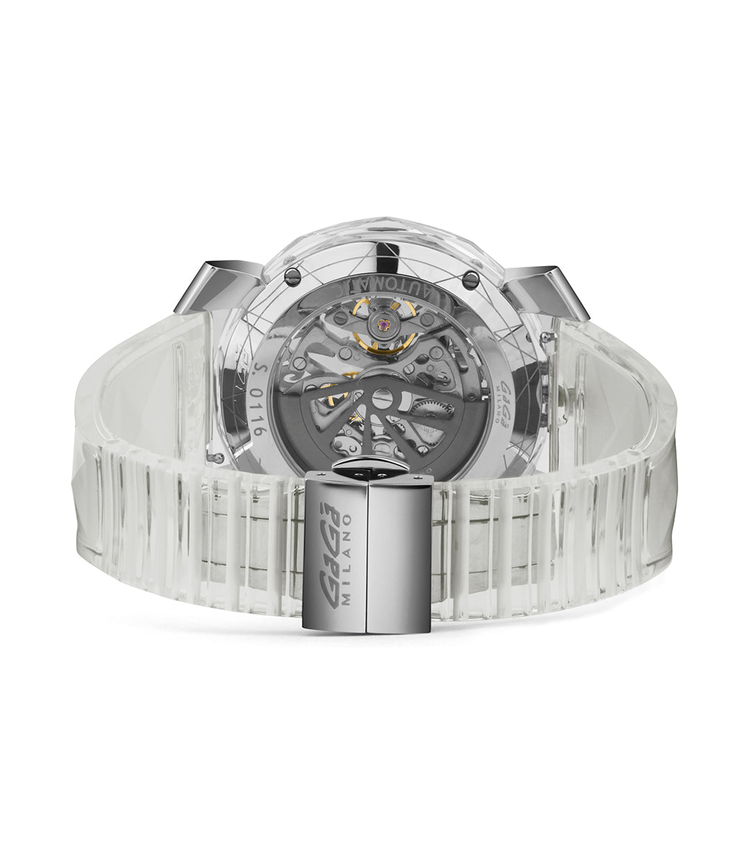 GaGà Milano Automatic Watch Crystal 46mm Skeleton -8060CY01SGSR000 watch for Unisex