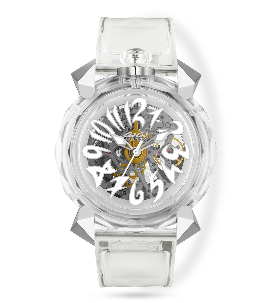 GaGà Milano Automatic Watch Crystal 46mm Skeleton -8060CY01SGSR000 watch for Unisex