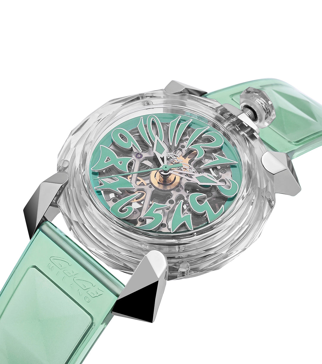 GaGà Milano Automatic Watch Crystal 46mm Skeleton -8060CY02SGSRTF0 watch for Unisex