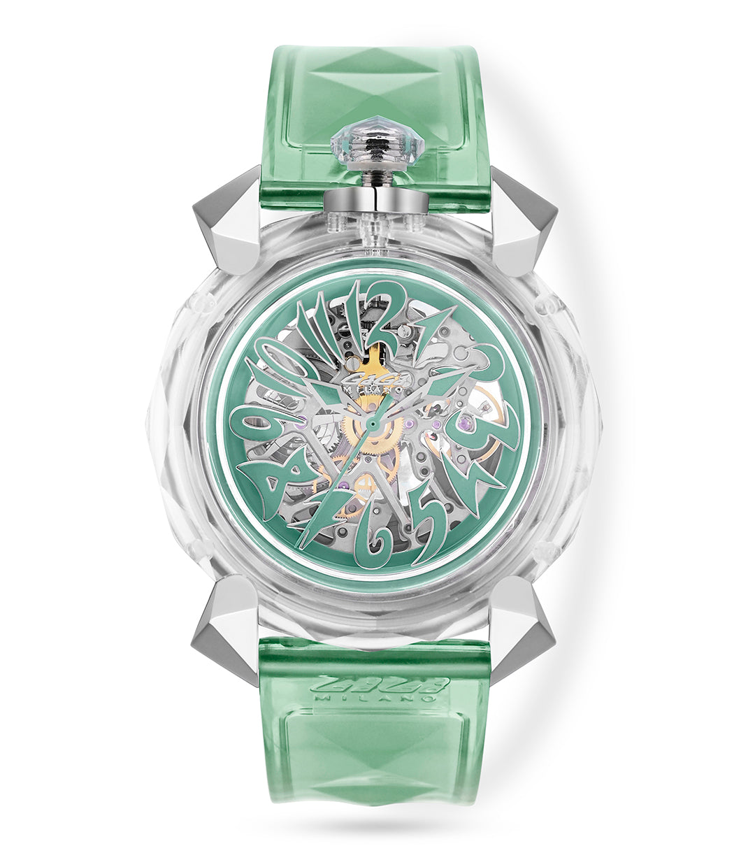 GaGà Milano Automatic Watch Crystal 46mm Skeleton -8060CY02SGSRTF0 watch for Unisex