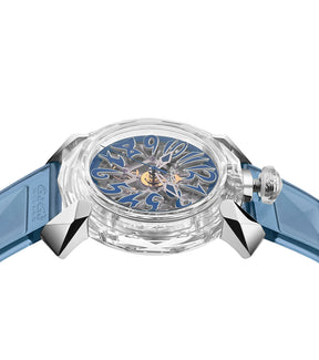 GaGà Milano Automatic Watch Blue Dial Crystal 46mm Skeleton -8060CY03SGSRBL0 watch for Unisex
