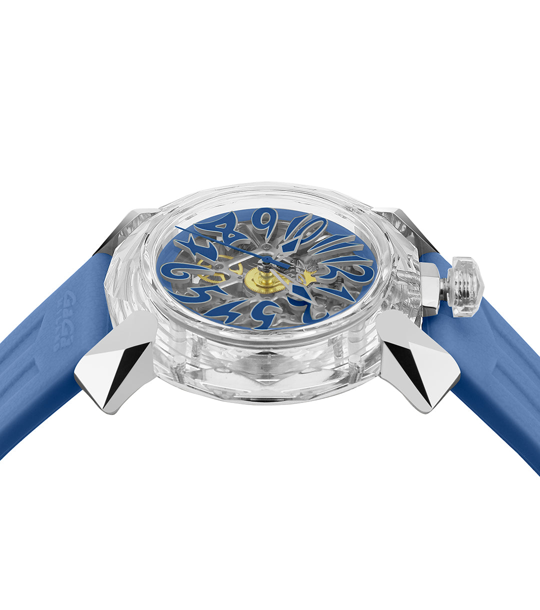 GaGà Milano Automatic Watch Blue Dial Crystal 46mm Skeleton -8060CY03SGSYBL0 watch for Unisex