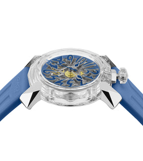 GaGà Milano Automatic Watch Blue Dial Crystal 46mm Skeleton -8060CY03SGSYBL0 watch for Unisex