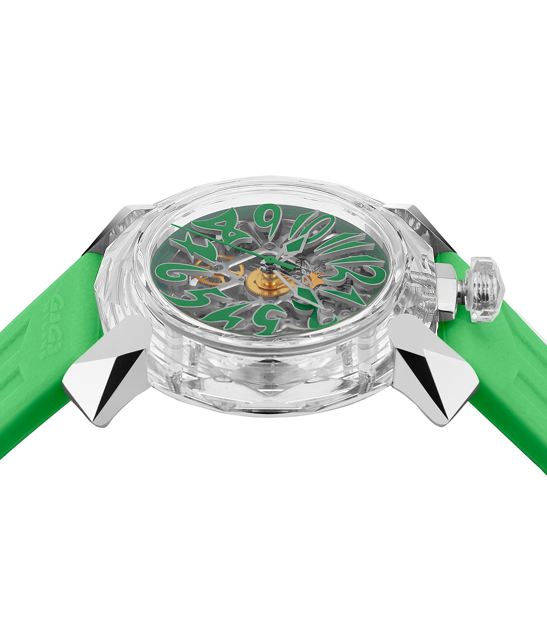 GaGà Milano Automatic Watch Green Dial Crystal 45mm Skeleton -8060CY04SGSYGR0 watch for Unisex