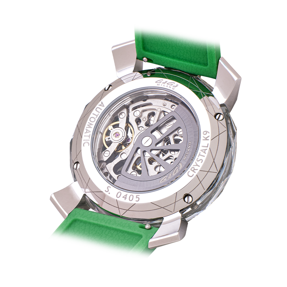 GaGà Milano Automatic Watch Green Dial Crystal 45mm Skeleton -8060CY04SGSYGR0 watch for Unisex