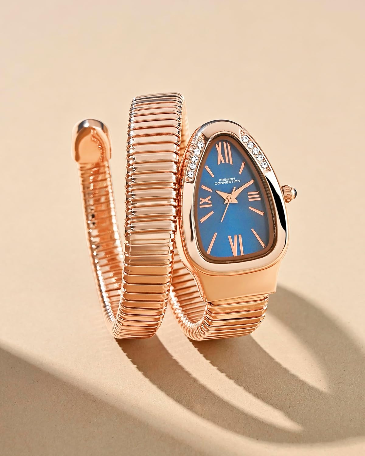 The Eternelle Curve Women's Snake Wrap Design Analog Watch | FCN0142URGM
