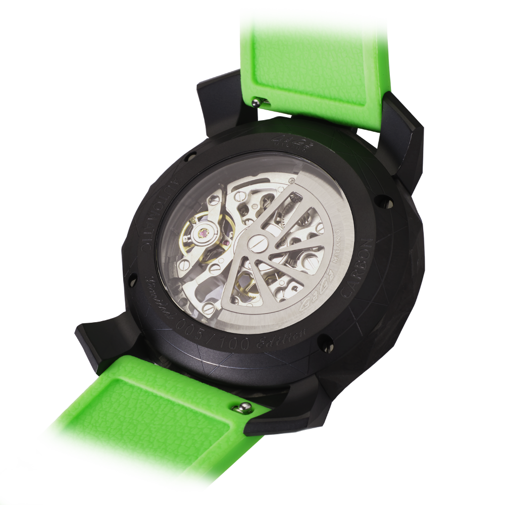 GaGà Milano Automatic Watch Black Dial Forged Carbon Case 46mm - 8560CY01C0SYAG0 watch for Unisex