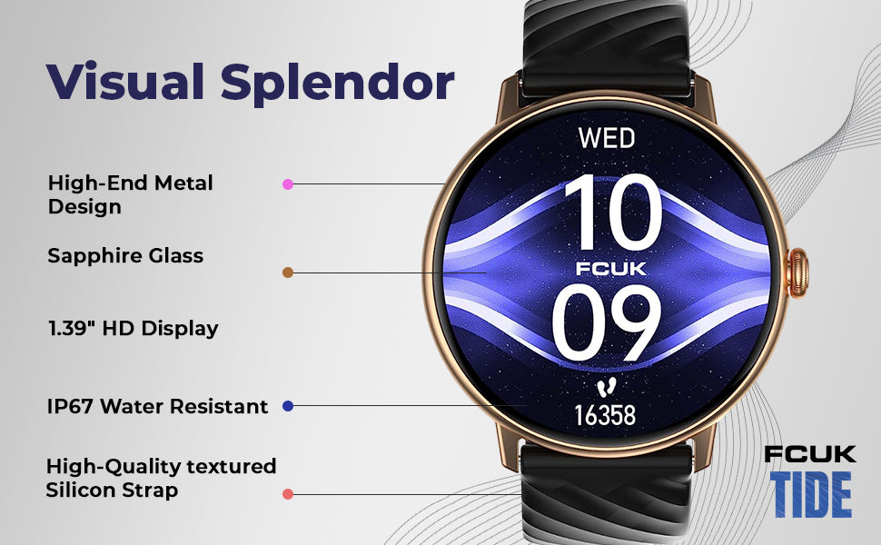 FCUK New Tide Smart Watch- FCSW01-A