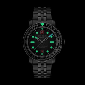 SWISS MILITARY HANOWA BLACK MARLIN BLACK ROUND DIAL ANALOG WATCH FOR Men's SMWGH0001702