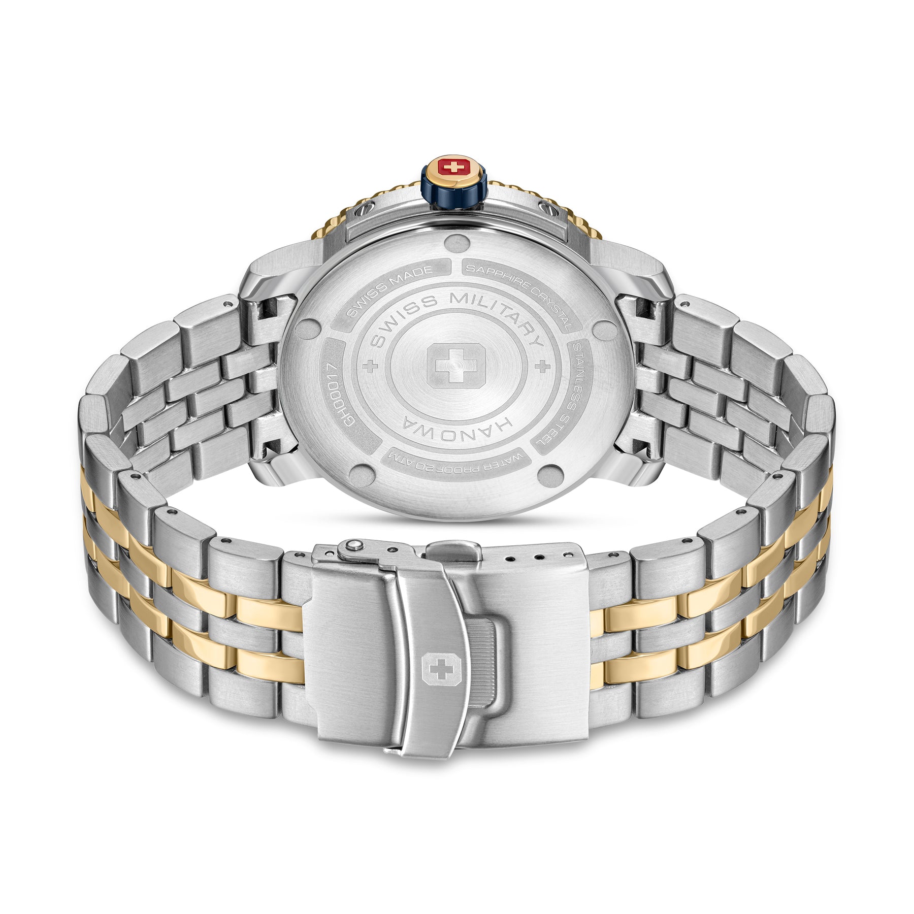 SWISS MILITARY HANOWA BLACK MARLIN BLUE ROUND DIAL ANALOG WATCH FOR Men's SMWGH0001760