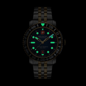 SWISS MILITARY HANOWA BLACK MARLIN BLUE ROUND DIAL ANALOG WATCH FOR Men's SMWGH0001760