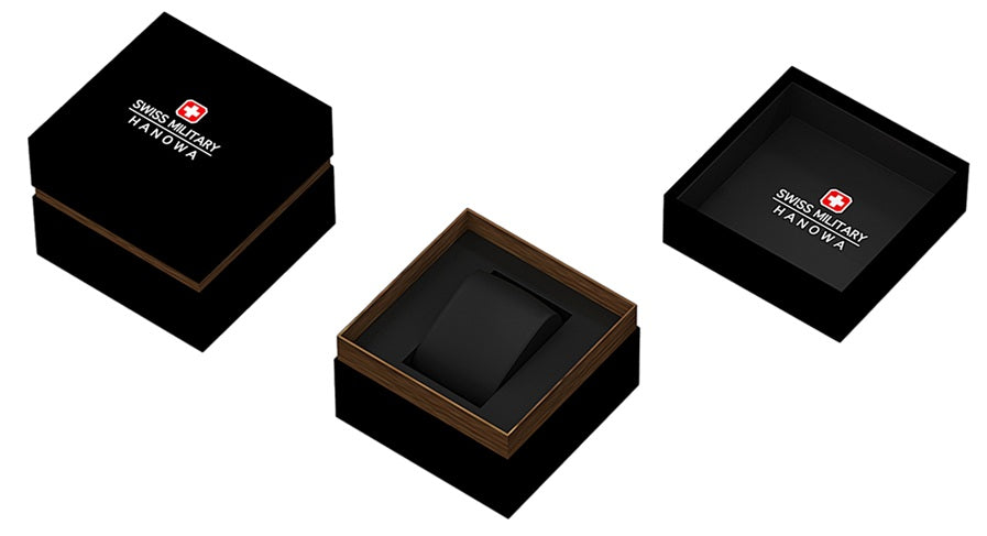 Swiss Military Hanowa SMWGH0003203  - Swiss Made Round Black watch for men