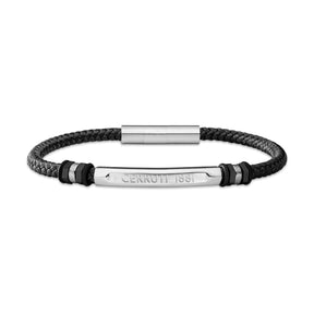 Cerruti 1881 Men's Classic Black Bracelet- CIAGB0006301
