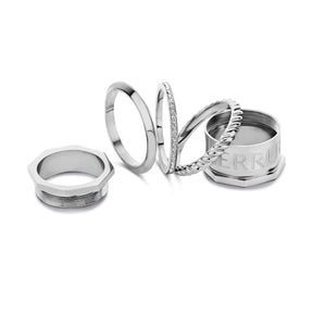 Cerruti 1881 Women Silver EMMA Ring- CIJLF0004504