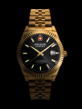 SWISS MILITARY HANOWA DILIGENTER BLACK ROUND Dial Analog  Automatic Watch for Mens SMWGL0002110