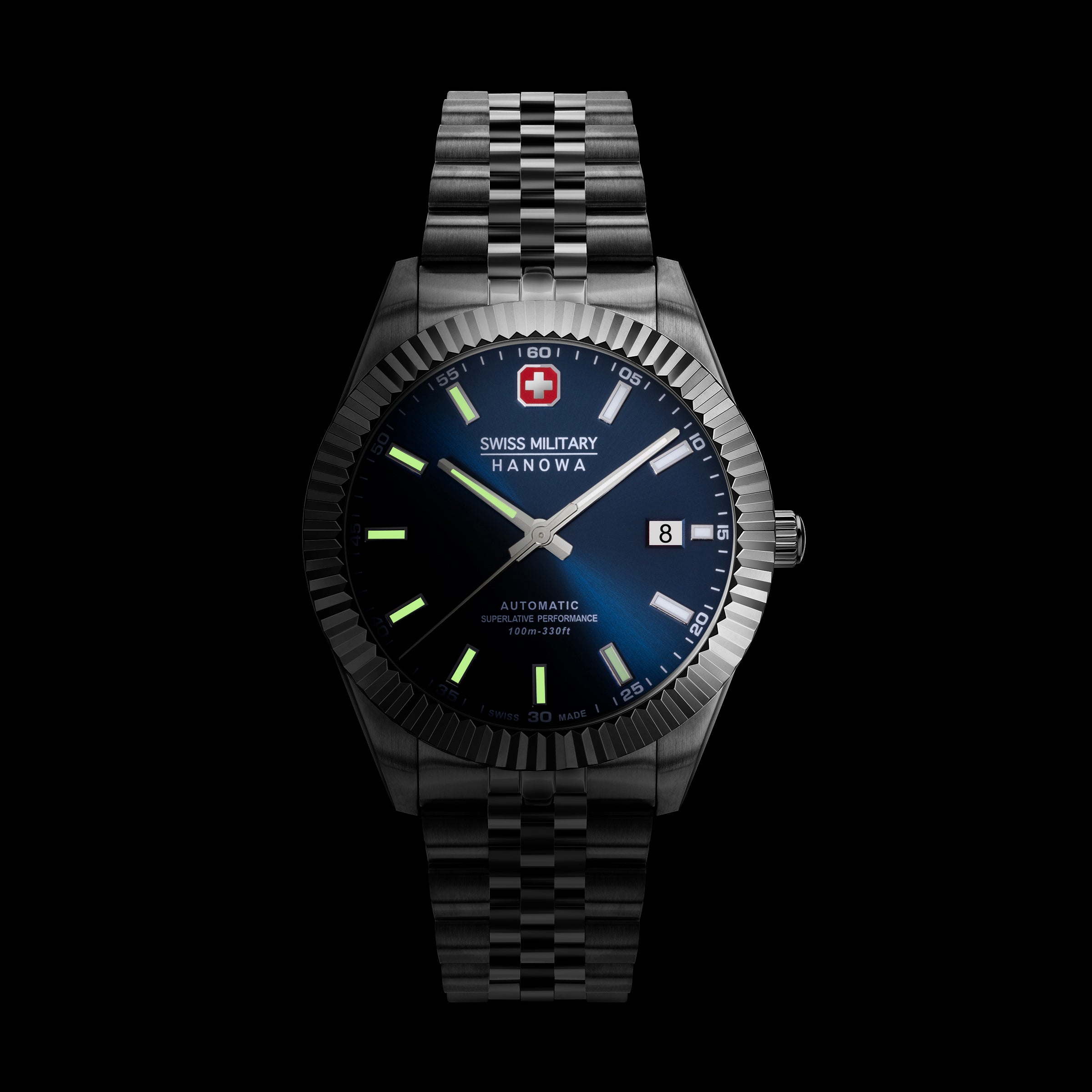 SWISS MILITARY HANOWA DILIGENTER BLUE ROUND DIAL ANALOG WATCH FOR Men's SMWGL0002102
