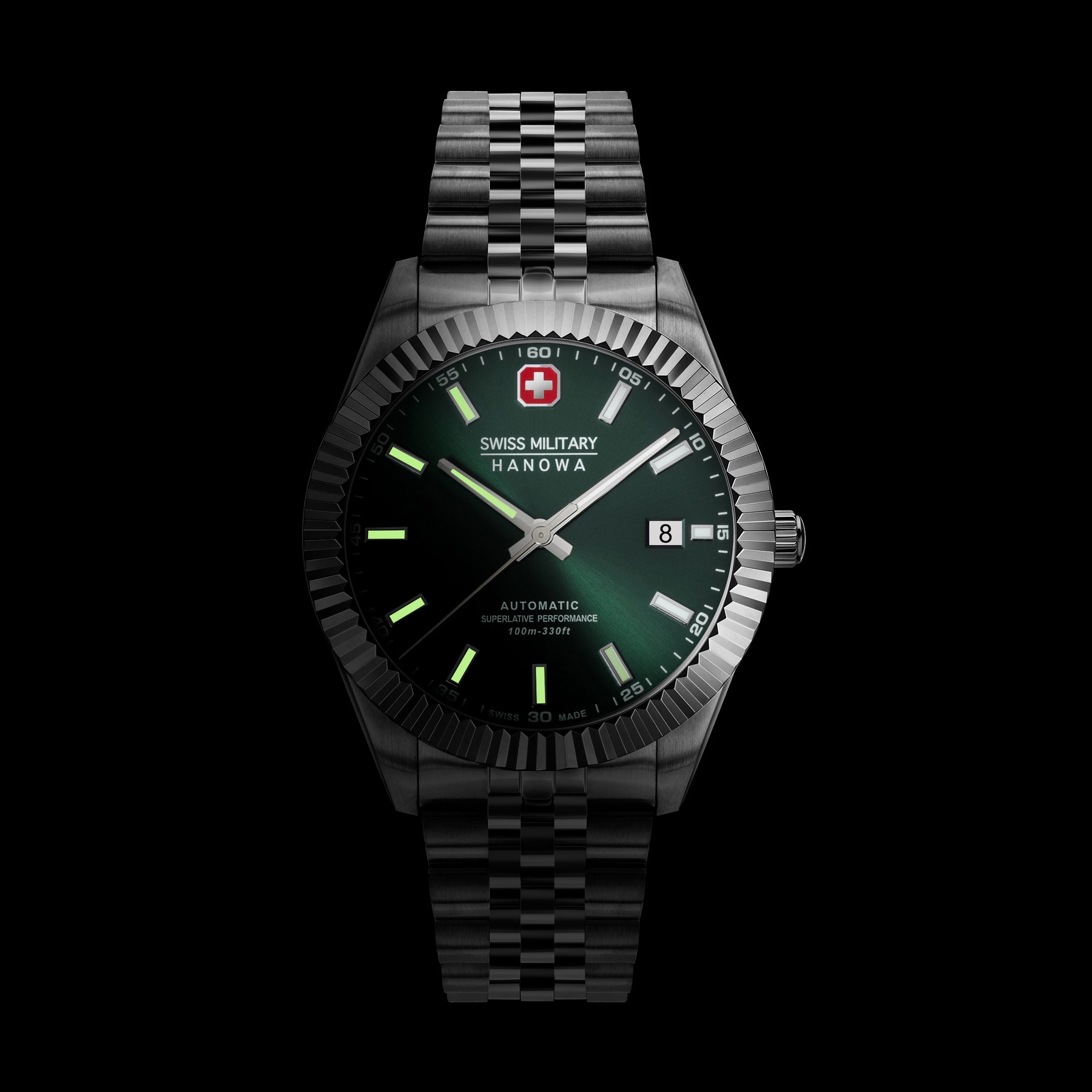SWISS MILITARY HANOWA DILIGENTER OLIVE ROUND DIAL ANALOG WATCH FOR Men's SMWGL0002103