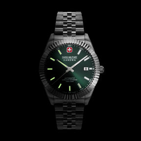SWISS MILITARY HANOWA DILIGENTER OLIVE ROUND DIAL ANALOG WATCH FOR Men's SMWGL0002103