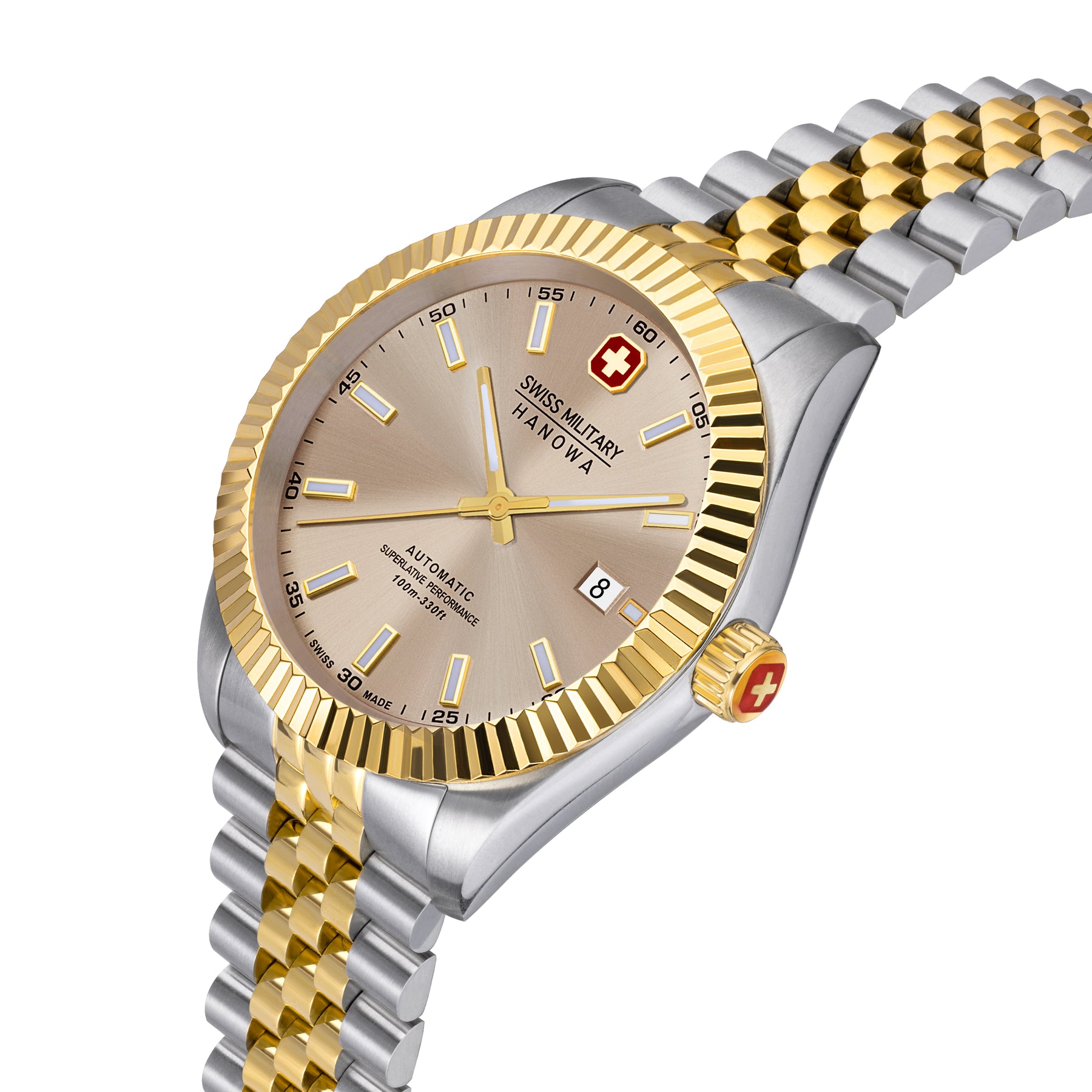 SWISS MILITARY HANOWA DILIGENTER GREY ROUND DIAL AUTOMATIC WATCH FOR Men's SMWGL0002160