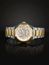 French Connection See Through Silver Round Dial With Gold Two Tone Stainless Steel  Strap Automatic Watch - For Mens FCA17TM