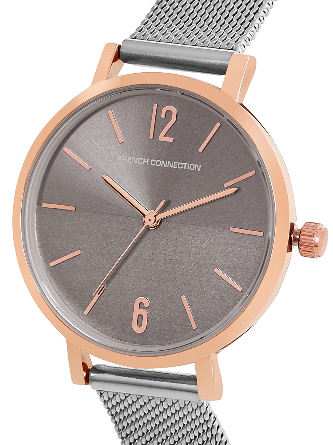 French Connection Silver Analogue Watch for Women - FC007SRGM