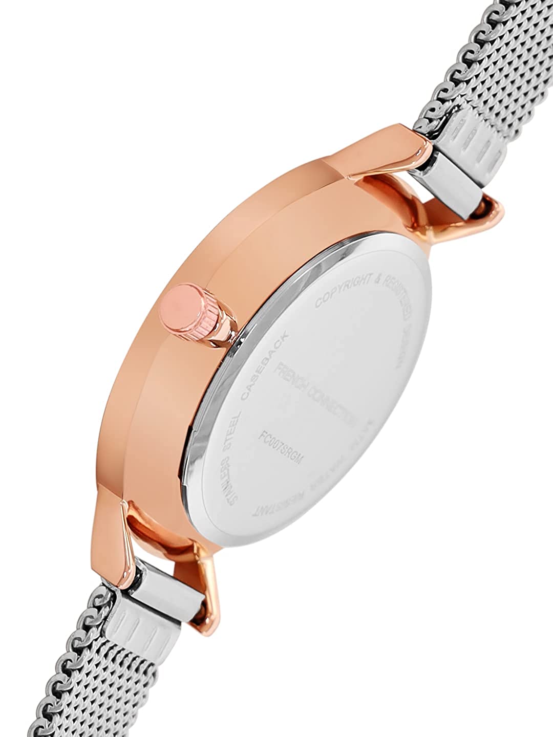 French Connection Silver Analogue Watch for Women - FC007SRGM