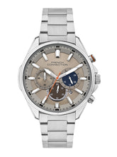 French Connection Silver Round Dial With Stainless Steel  Strap Chronograph Watch - For Mens FCO3SM