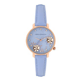 French Connection Lavender Leather Straps Women's Watch-FC21L