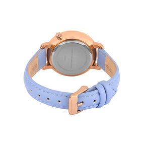 French Connection Lavender Leather Straps Women's Watch-FC21L