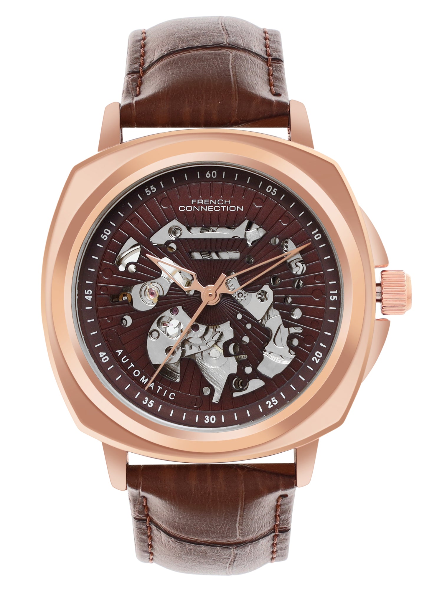 French Connection Automatic Brown Dial Men's Watch-FCA03-3