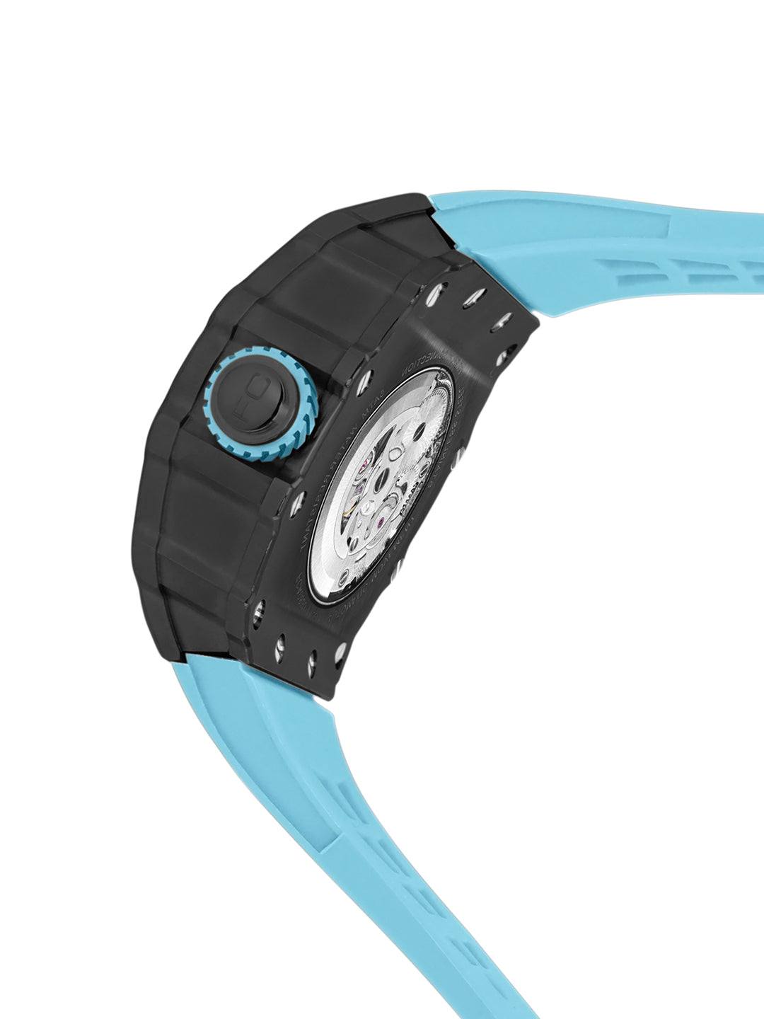 French connection Quadra Rex Blue Tonneau Mens Automatic Watch FCA08BU