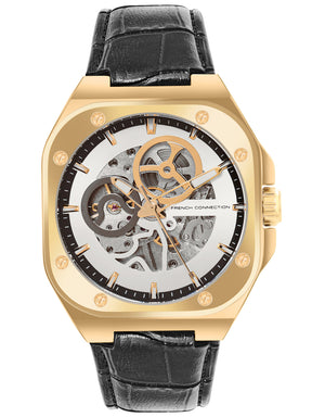 French Connection Automatic Silver Dial Men's Watch - FCA14BL