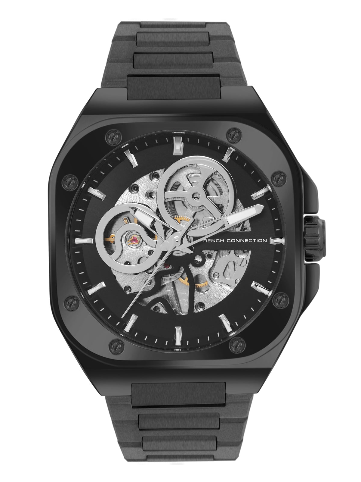 French Connection Automatic Silver Dial Men's Watch-FCA14BM