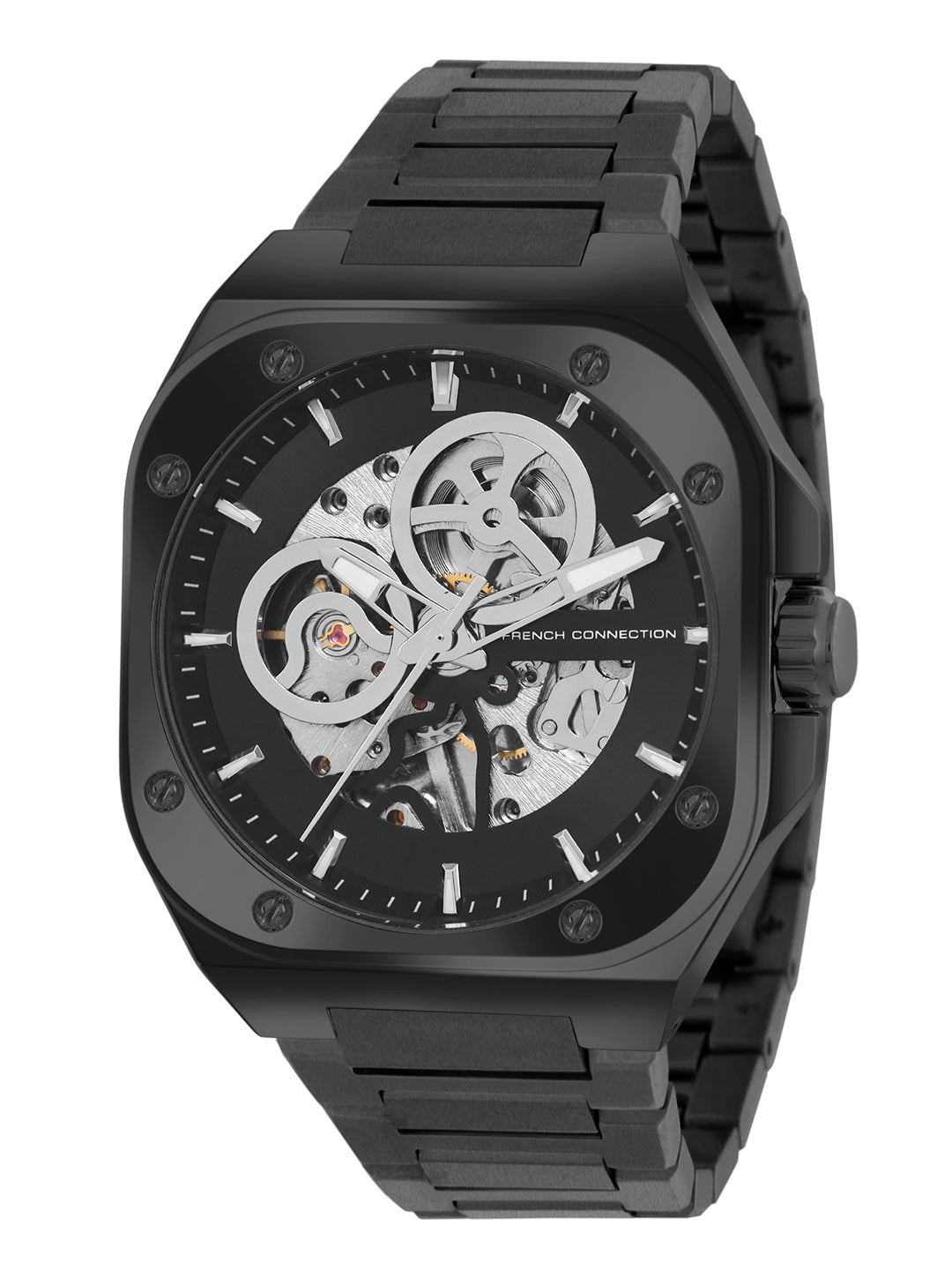 French Connection Automatic Silver Dial Men's Watch-FCA14BM