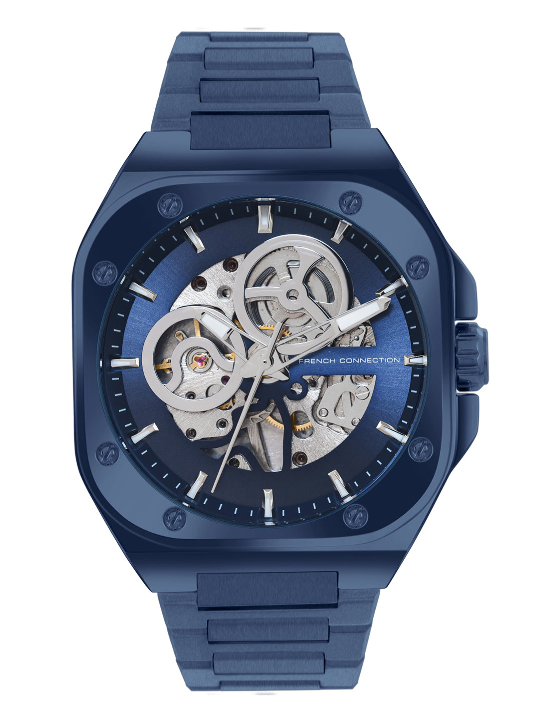 French Connection Automatic Silver Dial Men's Watch-FCA14UM
