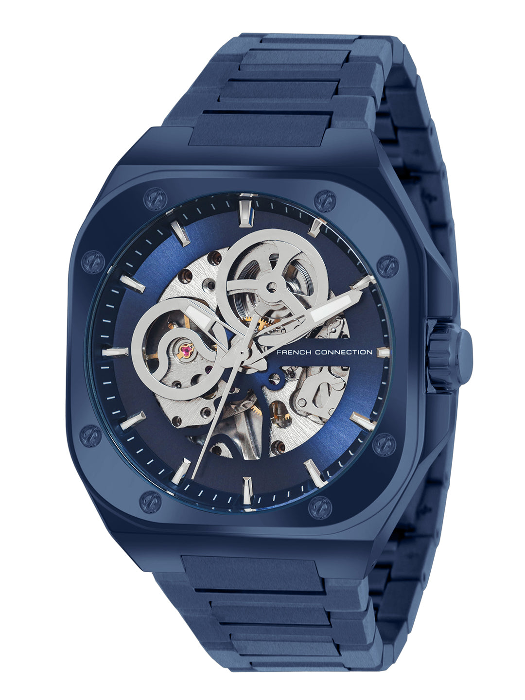 French Connection Automatic Silver Dial Men's Watch-FCA14UM