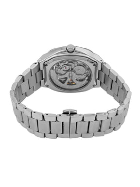 French Connection See Through Blue Square Dial With Stainless Steel Strap Automatic Watch - For Mens FCA16USM