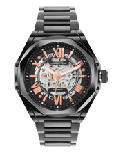 French Connection See Through Black Round Dial With Black Stainless Steel Strap Automatic  Watch - For Mens FCA17BM