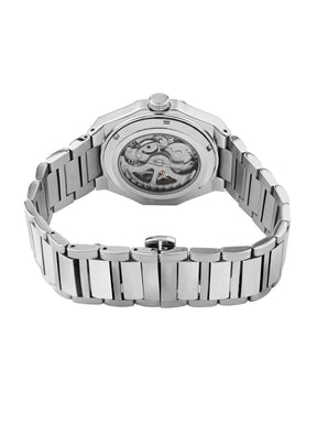 French Connection See Through Black Round Dial With Stainless Steel Strap Automatic Watch - For Mens FCA17SM