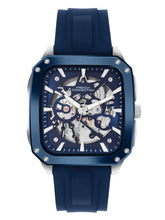 French Connection See Through Blue Square Dial With Blue Silicone Strap Automatic Watch - For Mens FCA18SUL